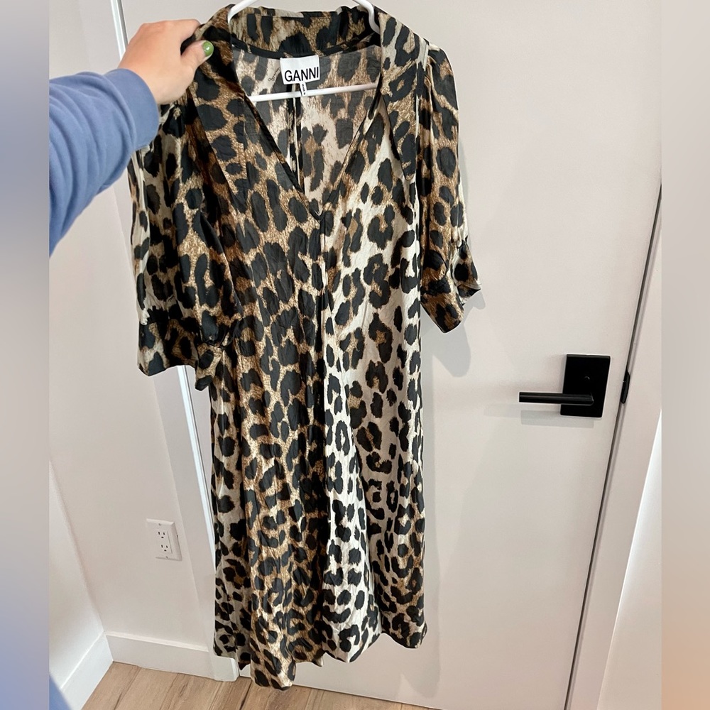 GANNI LEOPARD DRESS